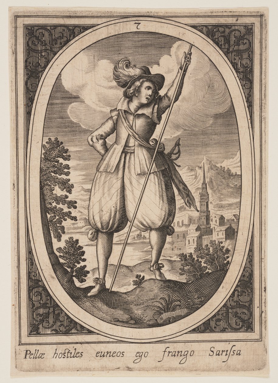 Planche 7 fra Militære figurer af Heinrich Ulrich