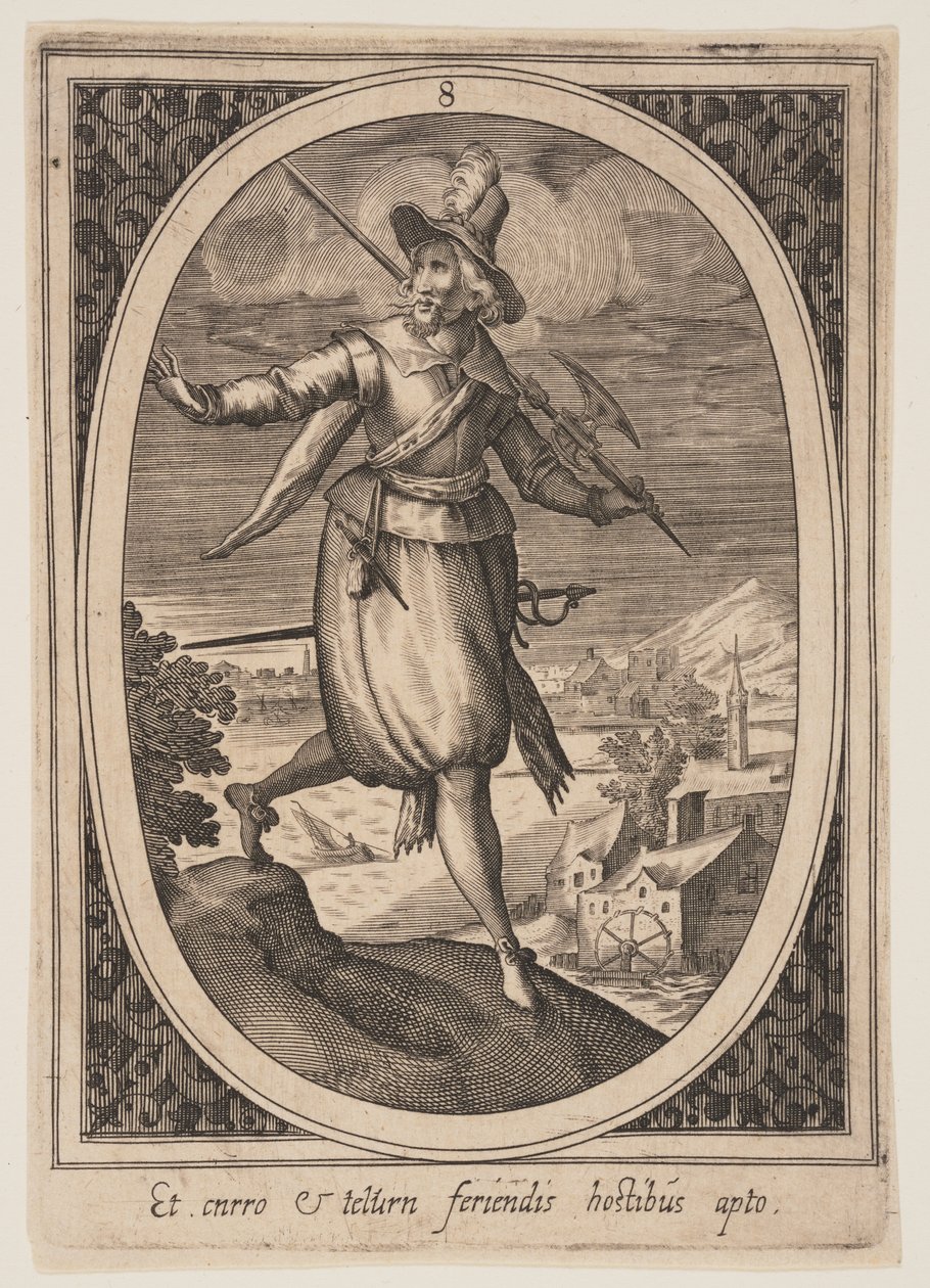 Planche 8 fra Militære figurer af Heinrich Ulrich
