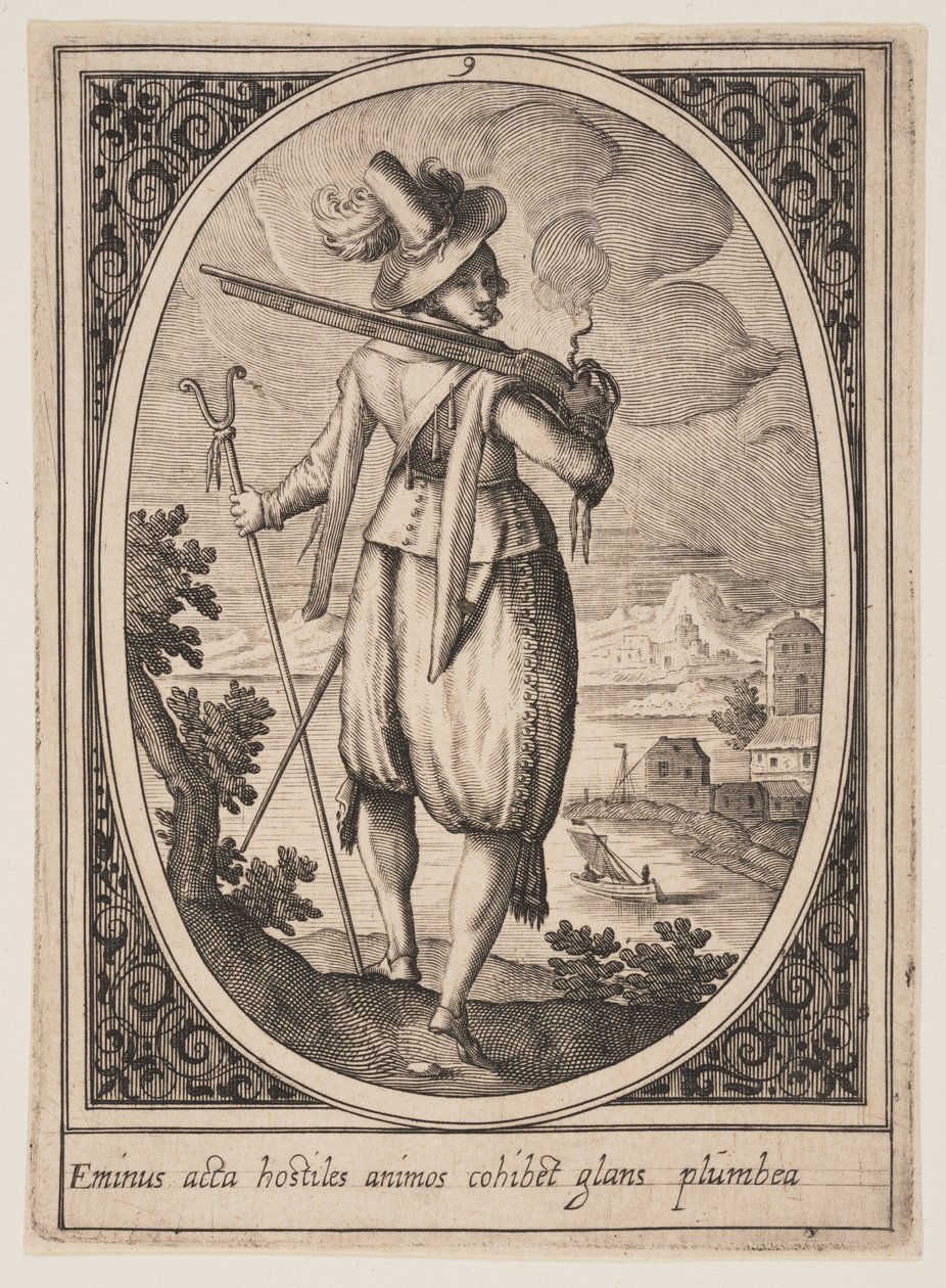 Planche 9 fra Militære figurer af Heinrich Ulrich