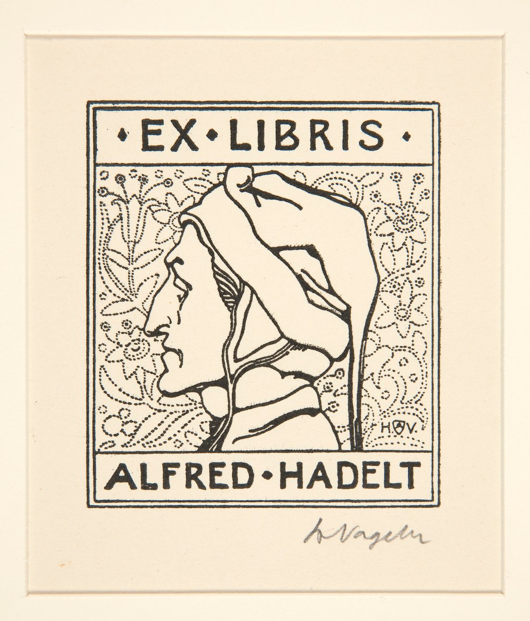Bogplade: Alfred Hadelt af Heinrich Vogeler