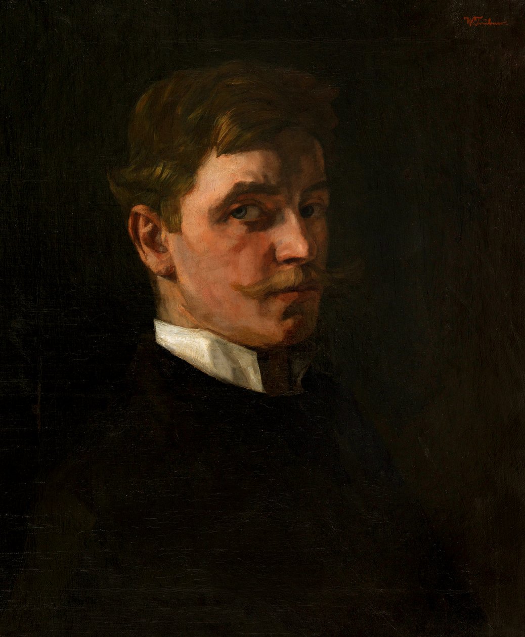 Selvportræt, 1876-1877. af Heinrich Wilhelm Trübner