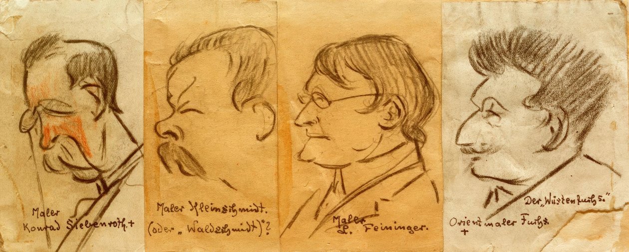 Fire portrætter af Heinrich Zille