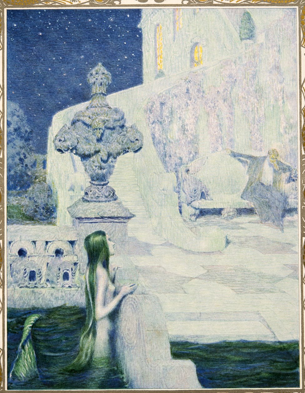 Den lille søpige fra Tales af HC Andersen, pub. 1911 af Heinrich and Urban Lefler