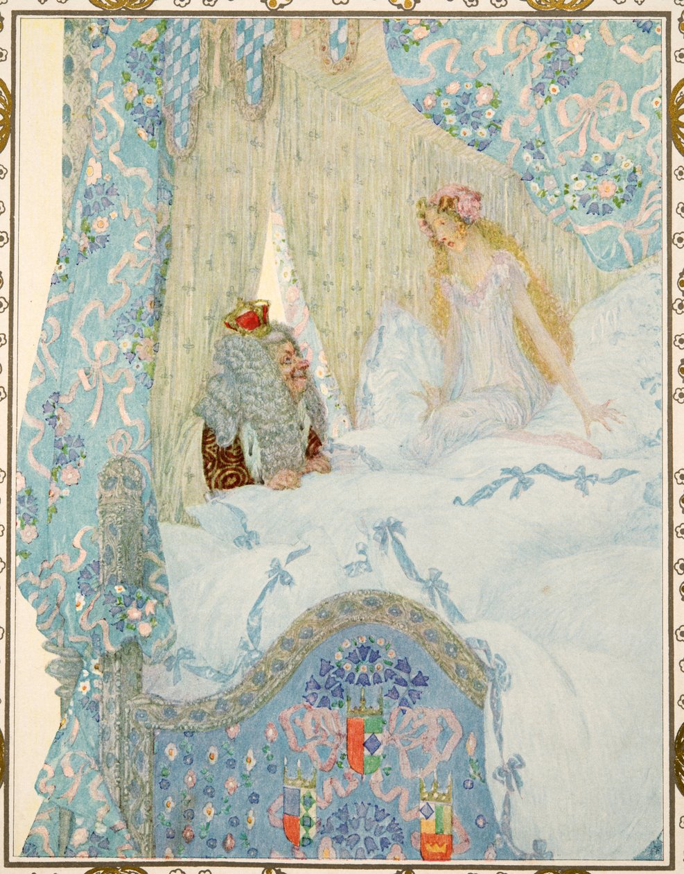 Prinsessen på ærten fra Fortællinger af HC Andersen, værtshus. 1911 af Heinrich and Urban Lefler