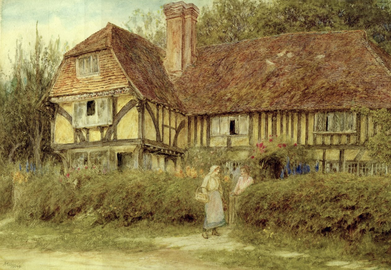 Et Kentish Cottage af Helen Allingham