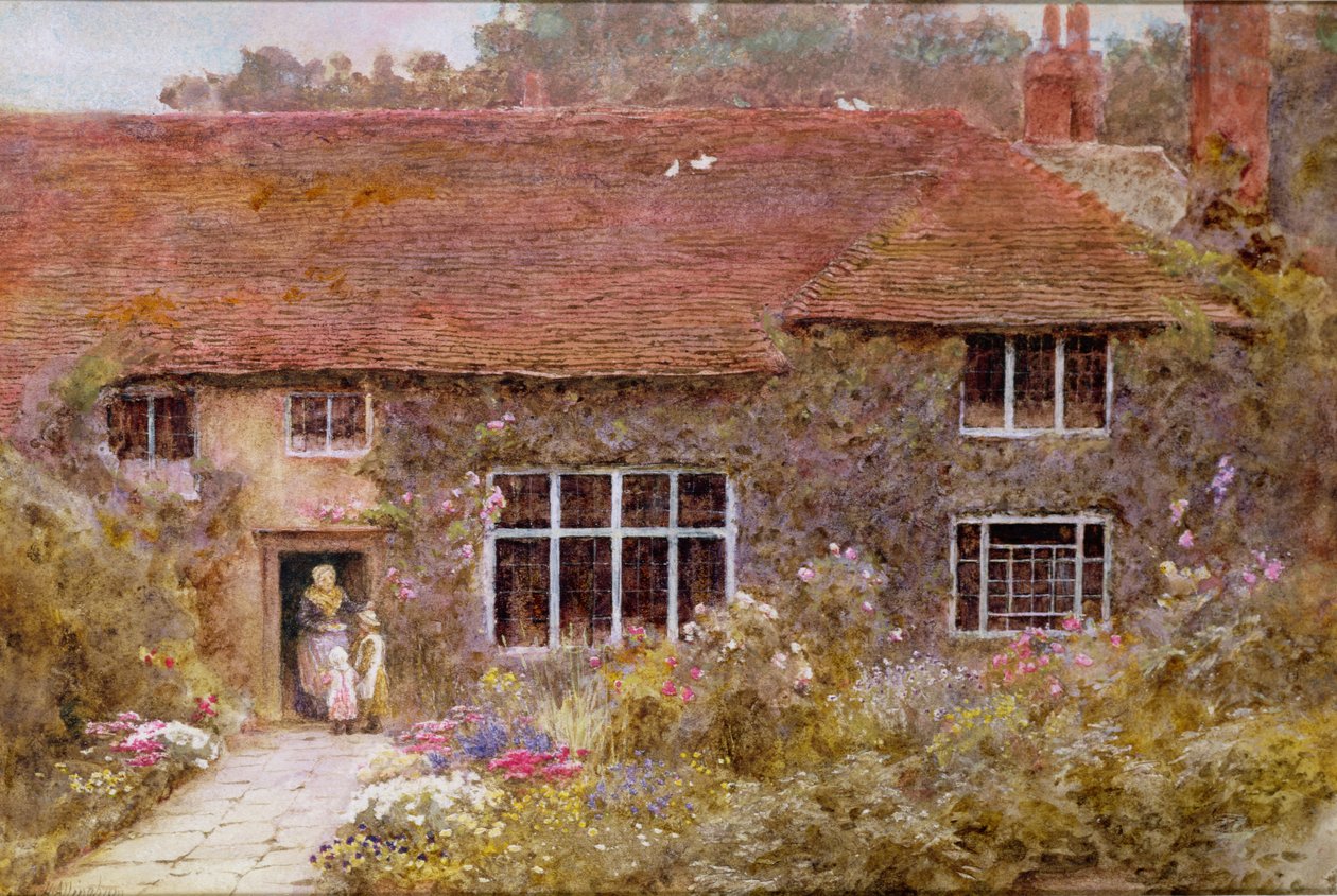 En Surrey Cottage af Helen Allingham
