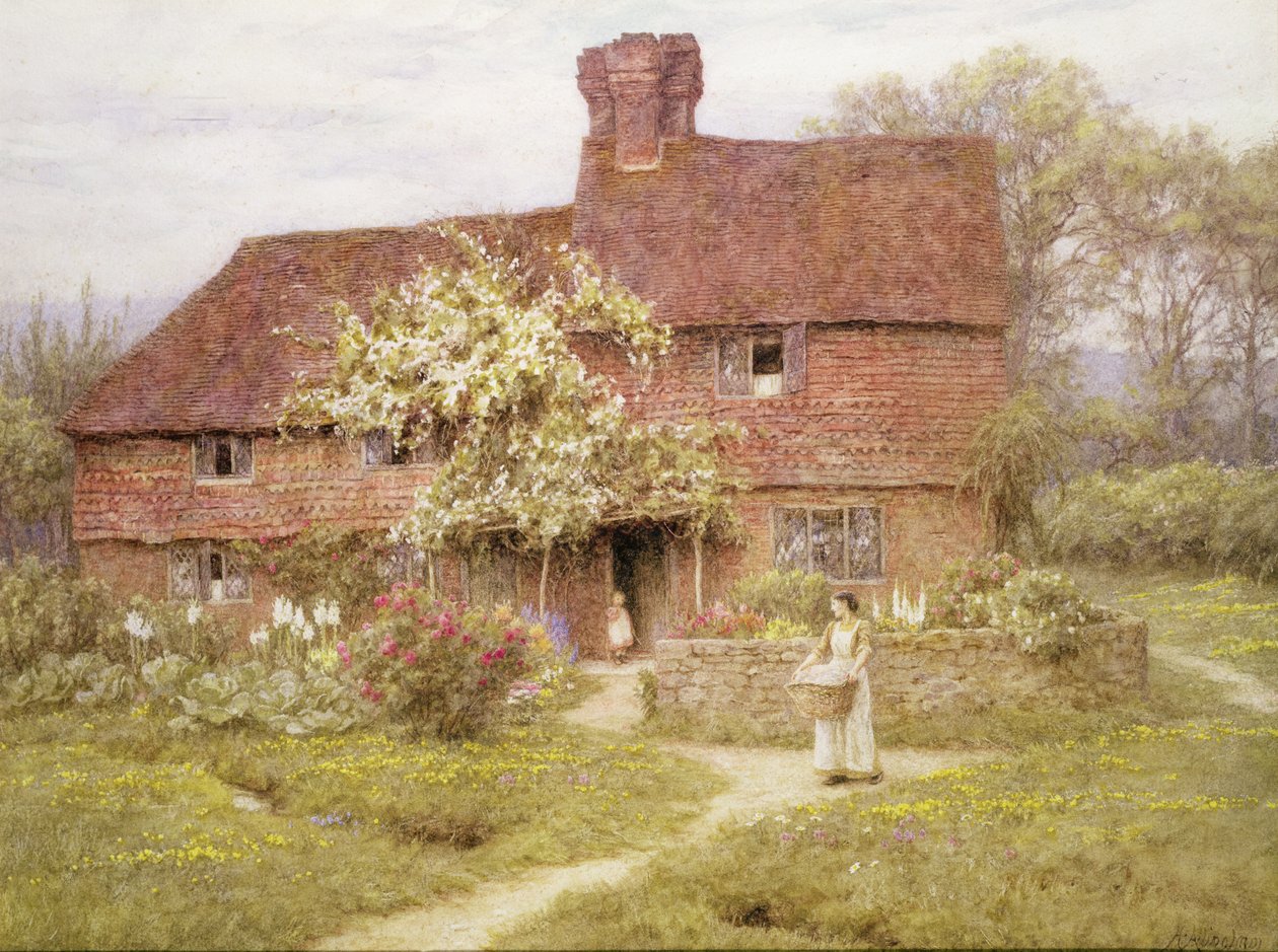 Rose Cottage, Shottermill af Helen Allingham