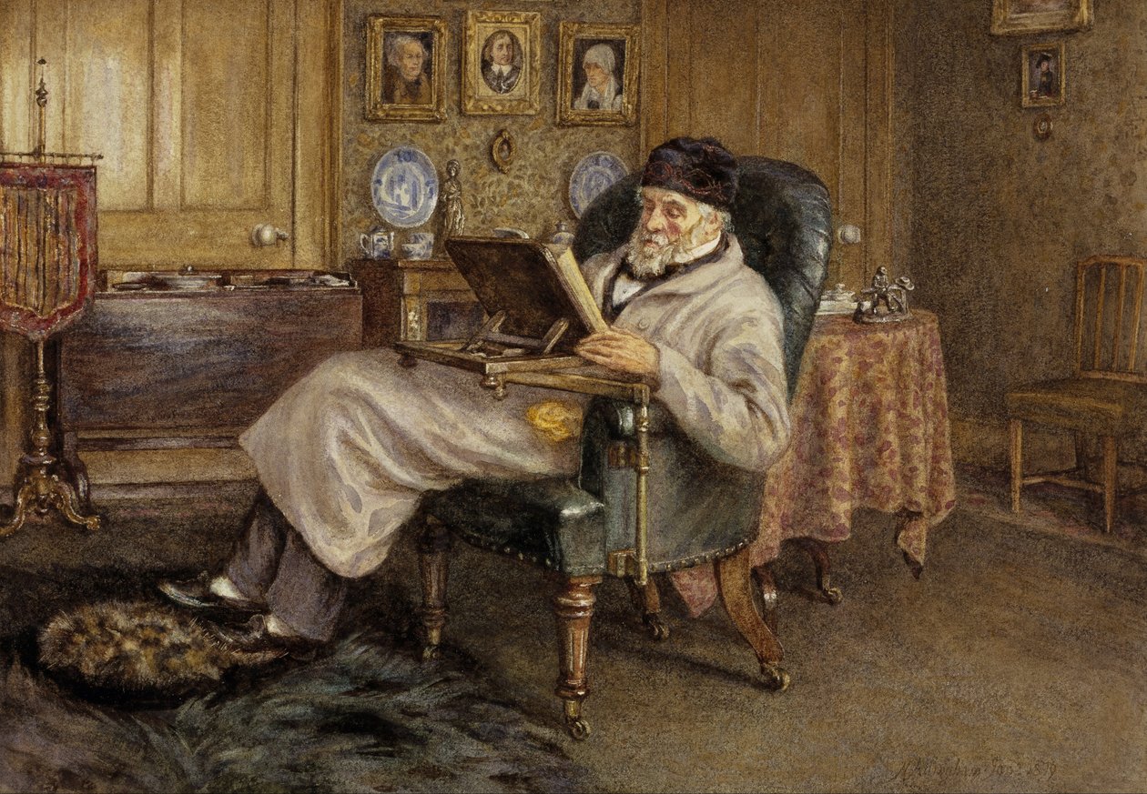 Thomas Carlyle, 1795 - 1881. Historiker og essayist af Helen Allingham