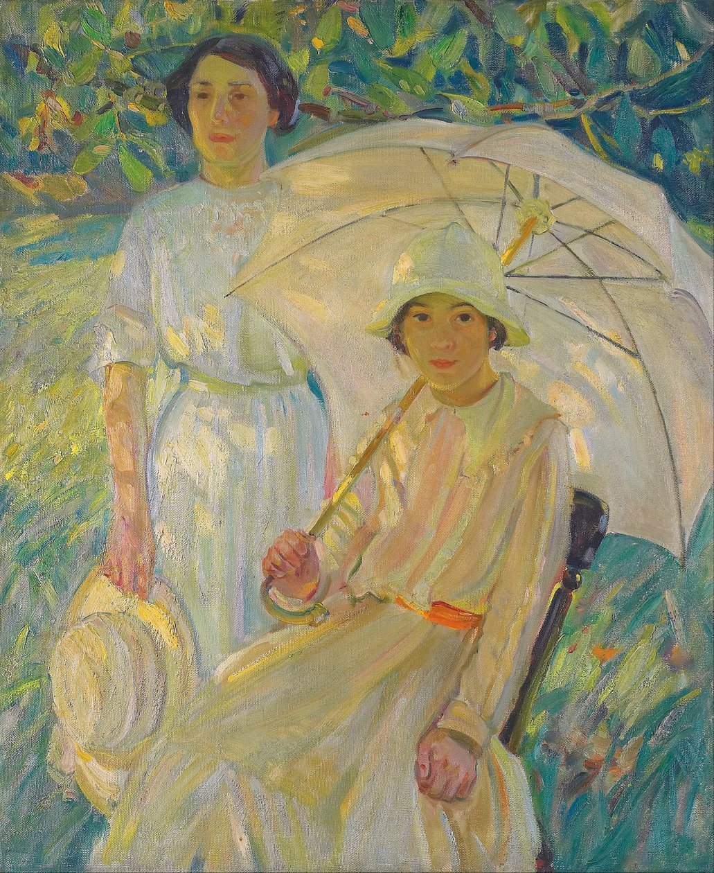 Hvid solskærm -2 af Helen Galloway McNicoll