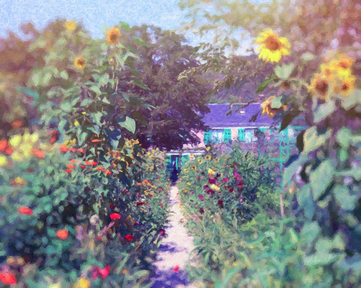 Giverny i blomst, 2018, af Helen White