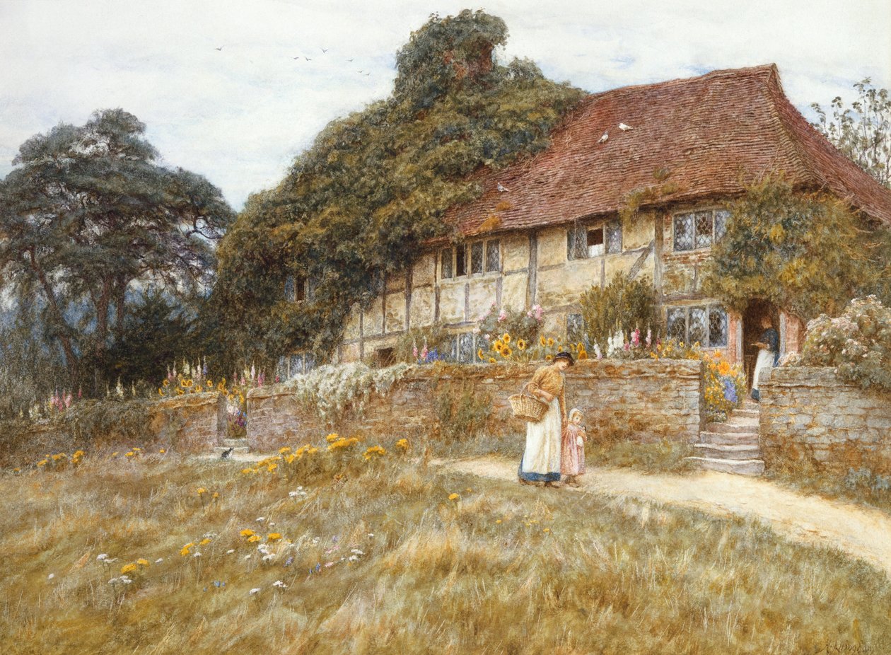 Ved Stedham nær Midhurst af Helen Allingham