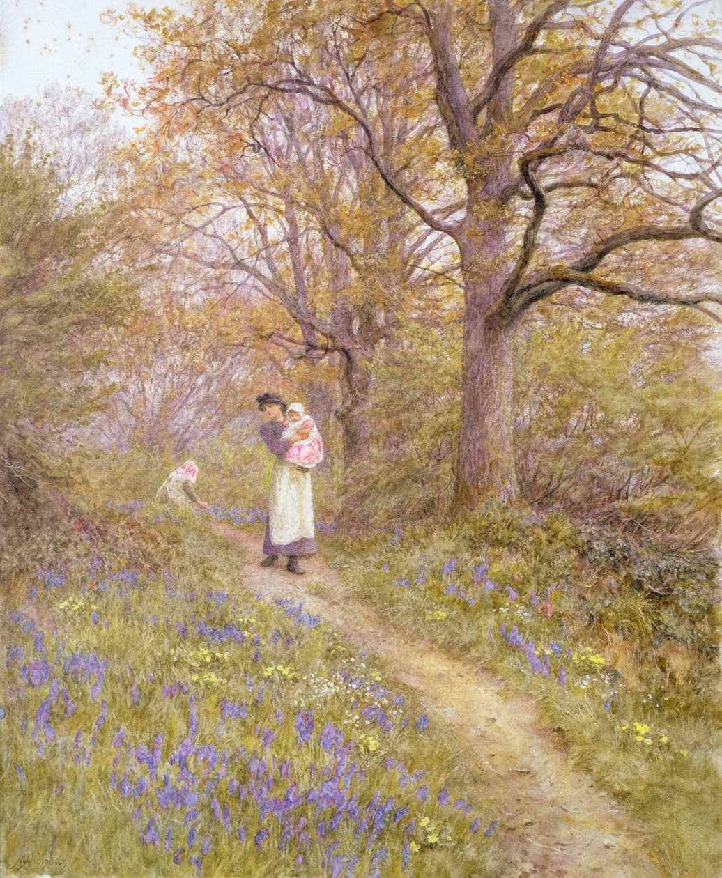 Blåklokker af Helen Allingham
