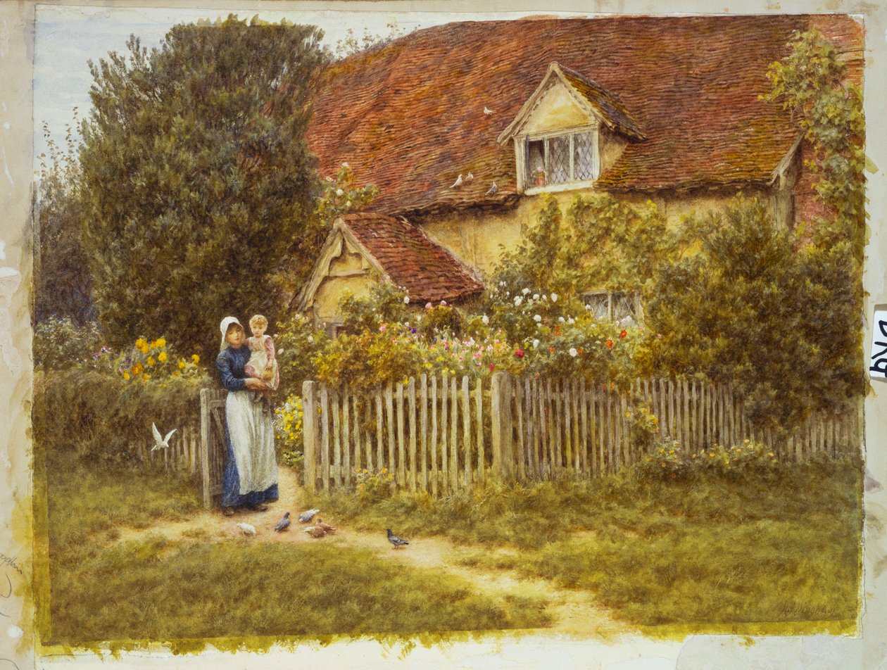 East End Farm, Moss Lane, Pinner af Helen Allingham