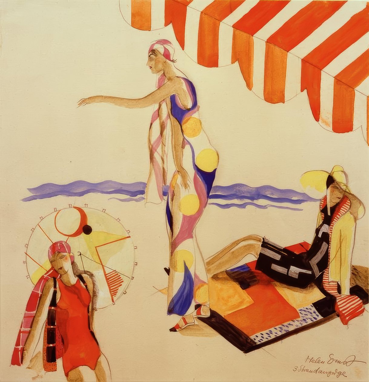 Strandtøj omkring 1928 af Helen Ernst