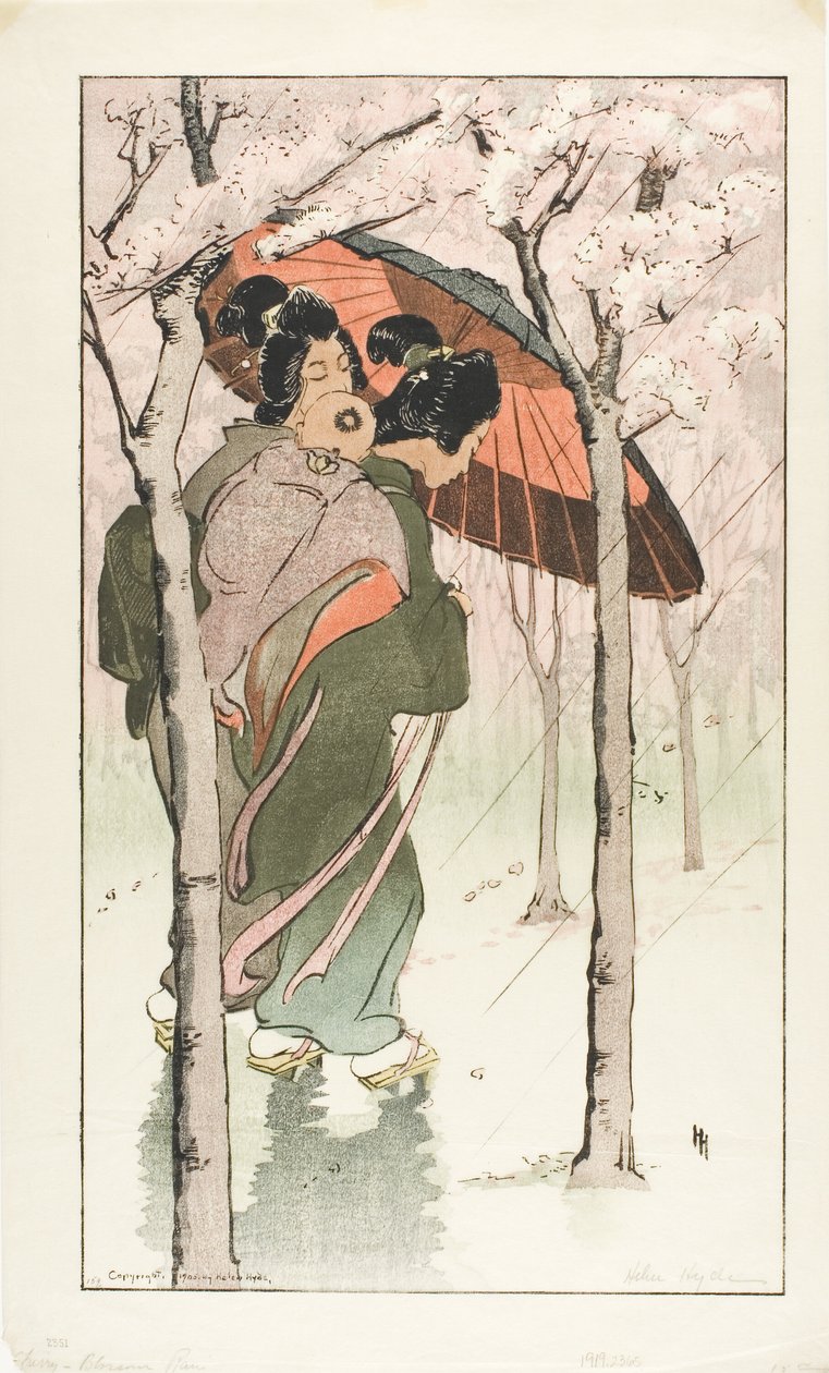 Kirsebærblomstregn af Helen Hyde