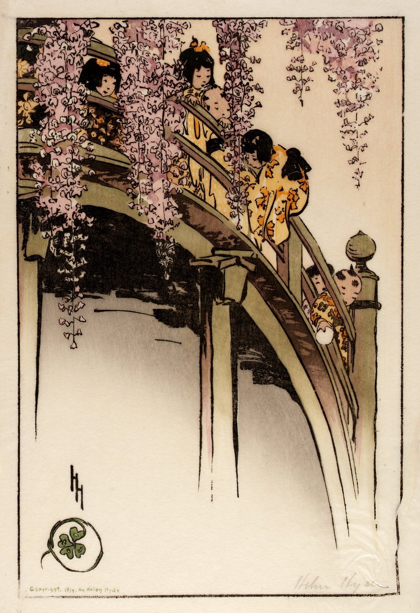 Månebroen ved Kameido af Helen Hyde