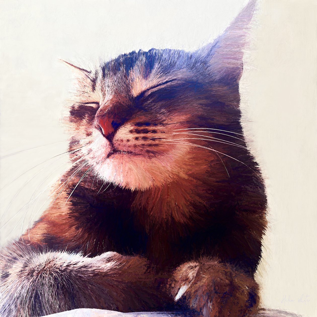 Cat That Got The Cream, 2018 af Helen White