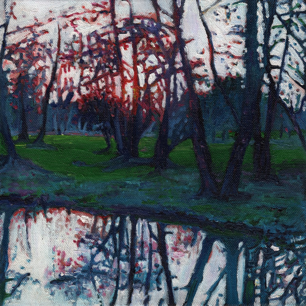 Sidste glød på engen, 2009, af Helen White