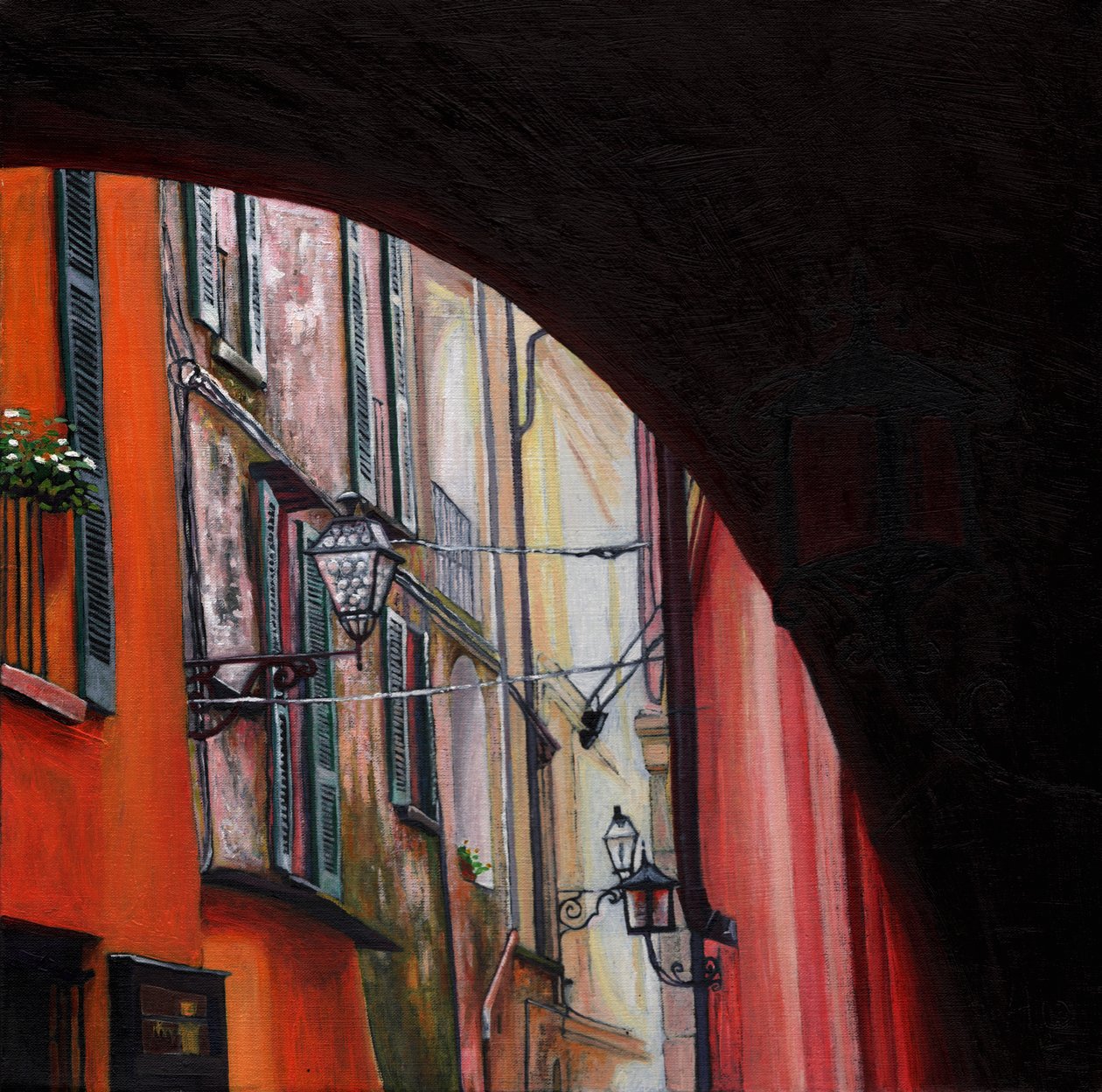 Menaggio lanterner, 2012, af Helen White