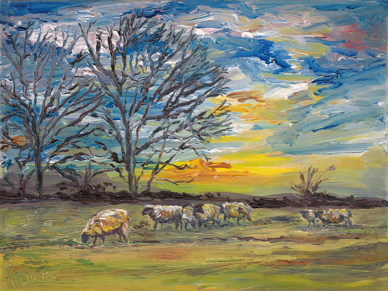 Vintergræsning, 2008 af Helen White