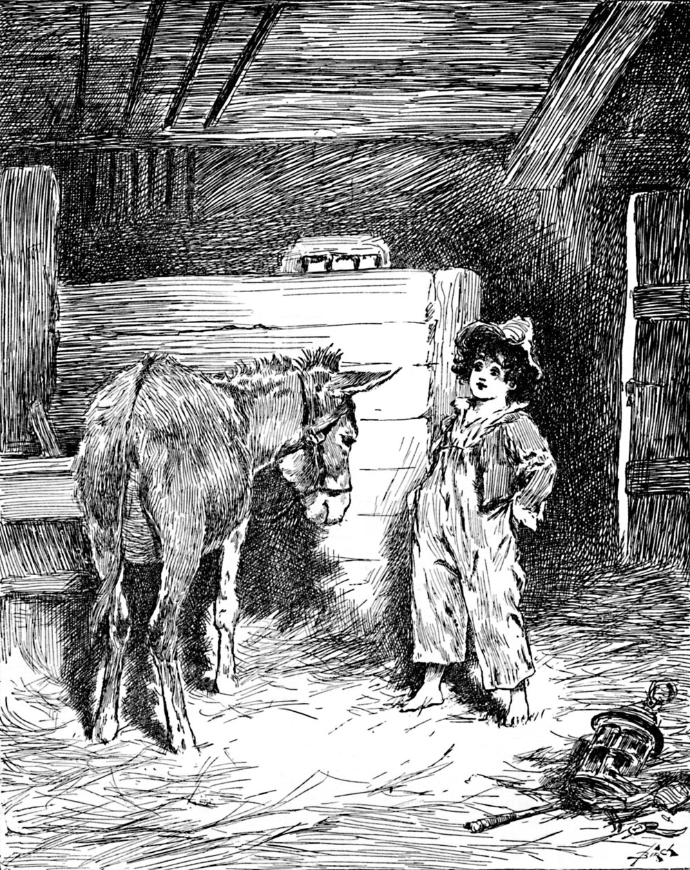 Piccino og hans ven Æslet, c1900 af Helena J. Maguire
