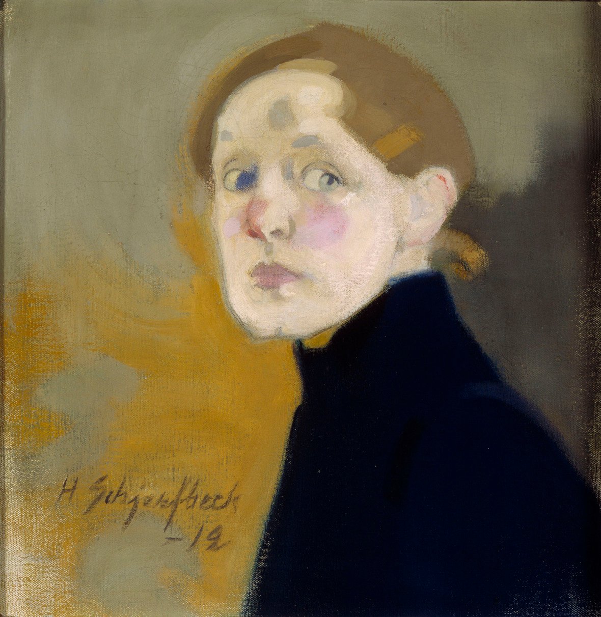 Selvportræt af Helene Schjerfbeck