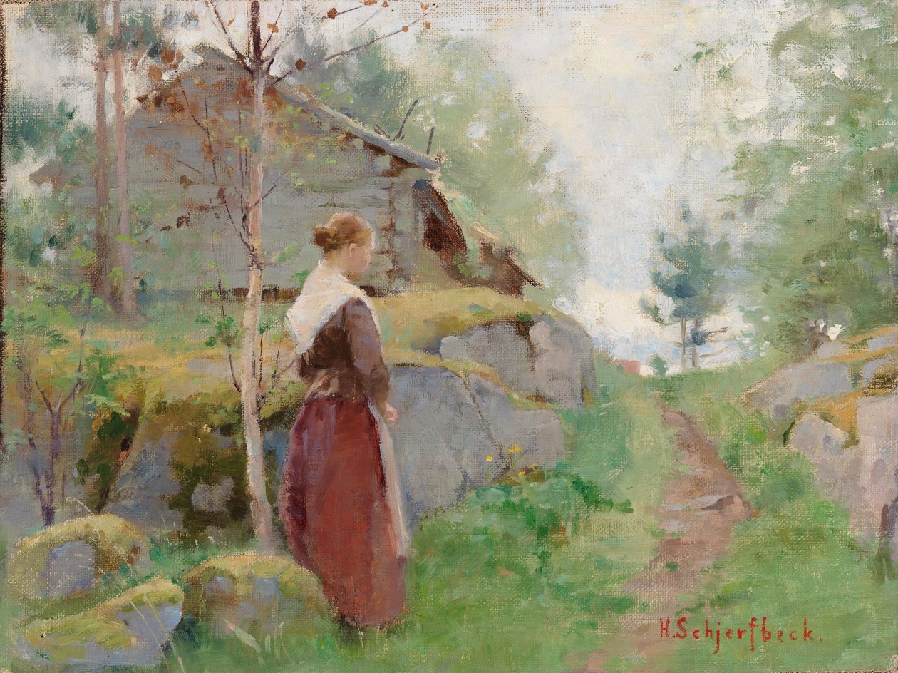 Pigen fra Barösund af Helene Schjerfbeck
