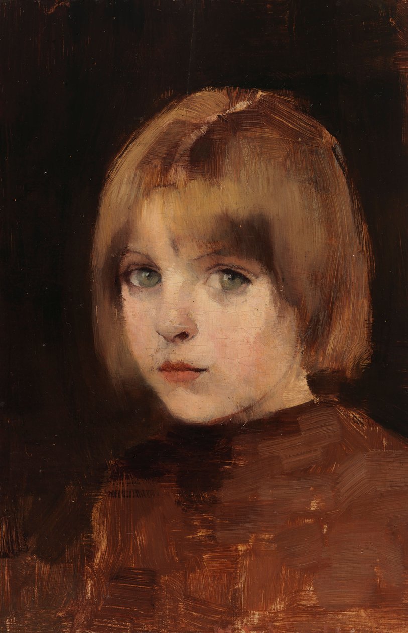 En piges hoved af Helene Schjerfbeck