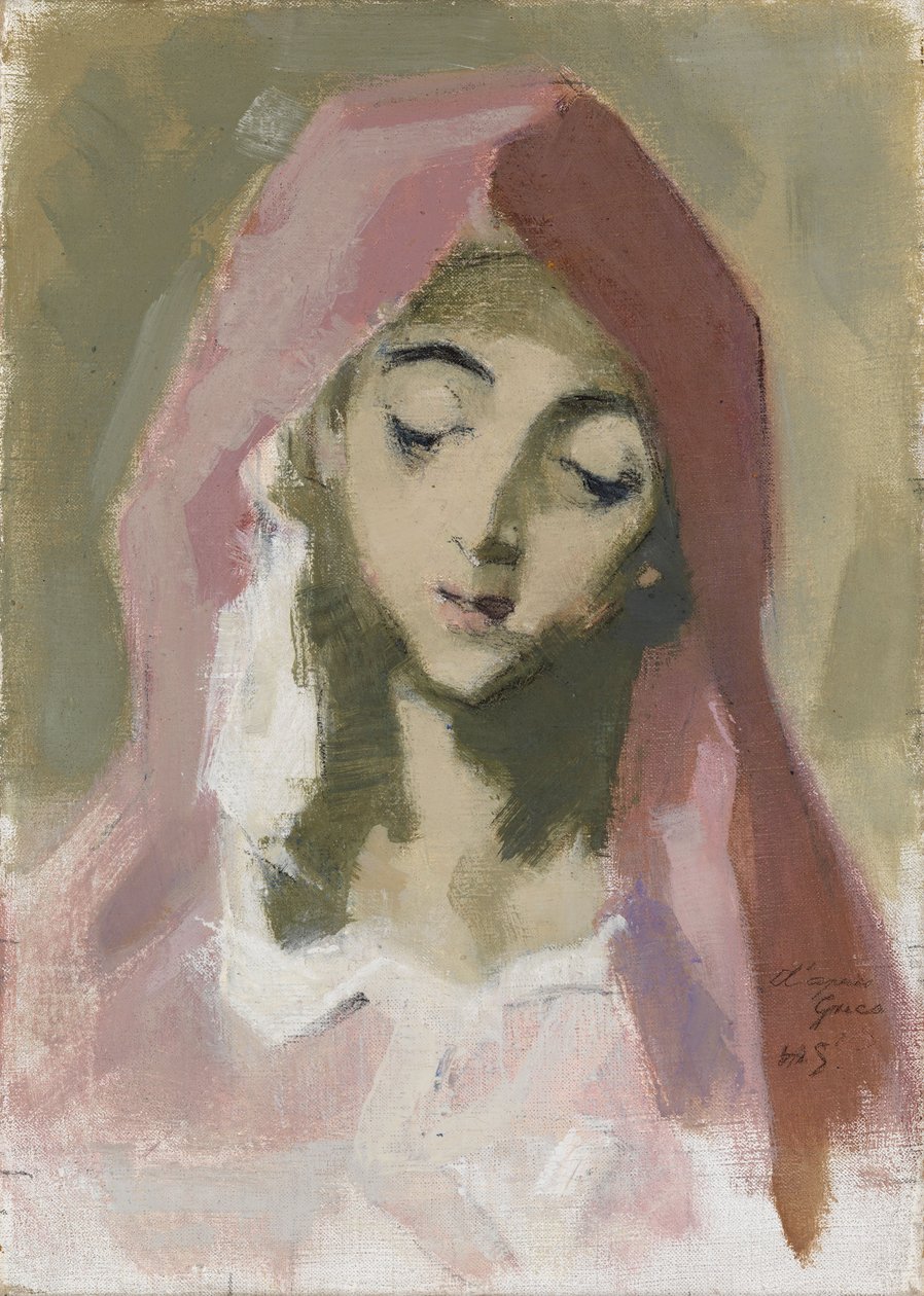 Madonna af Barmhjertigheden, efter El Greco af Helene Schjerfbeck