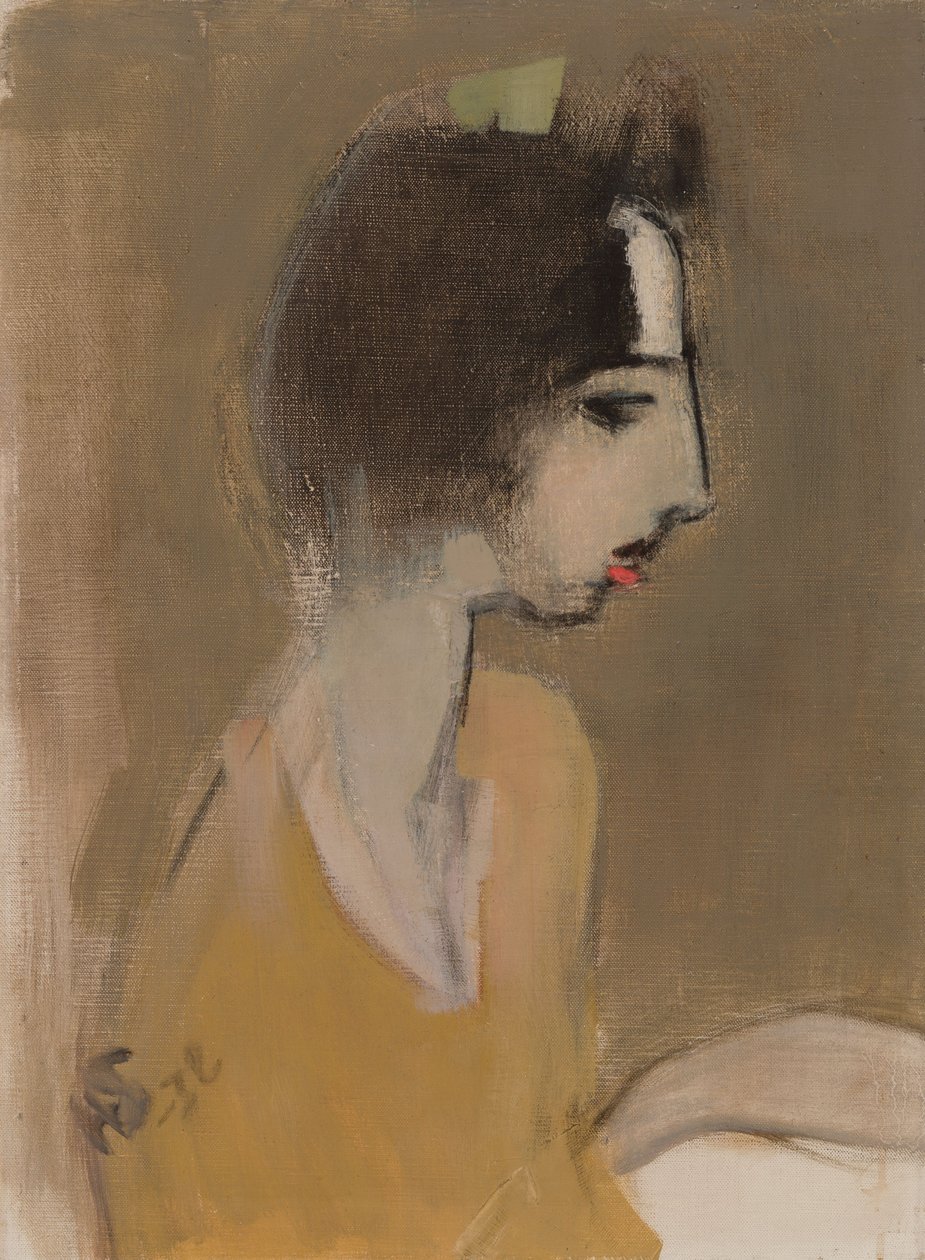 Profil af en kvinde (efter hukommelsen) af Helene Schjerfbeck