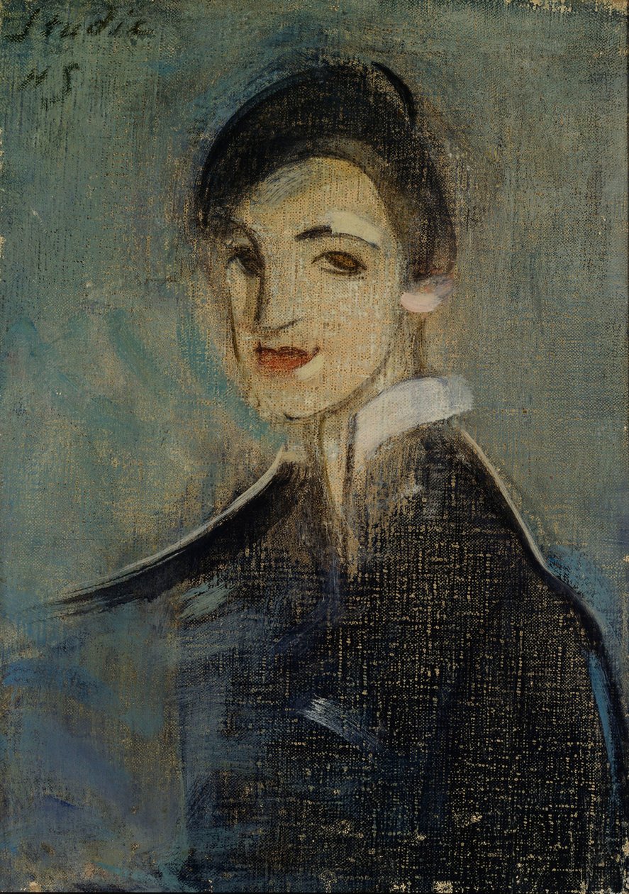 Sanger i sort, 1916-1917. af Helene Schjerfbeck