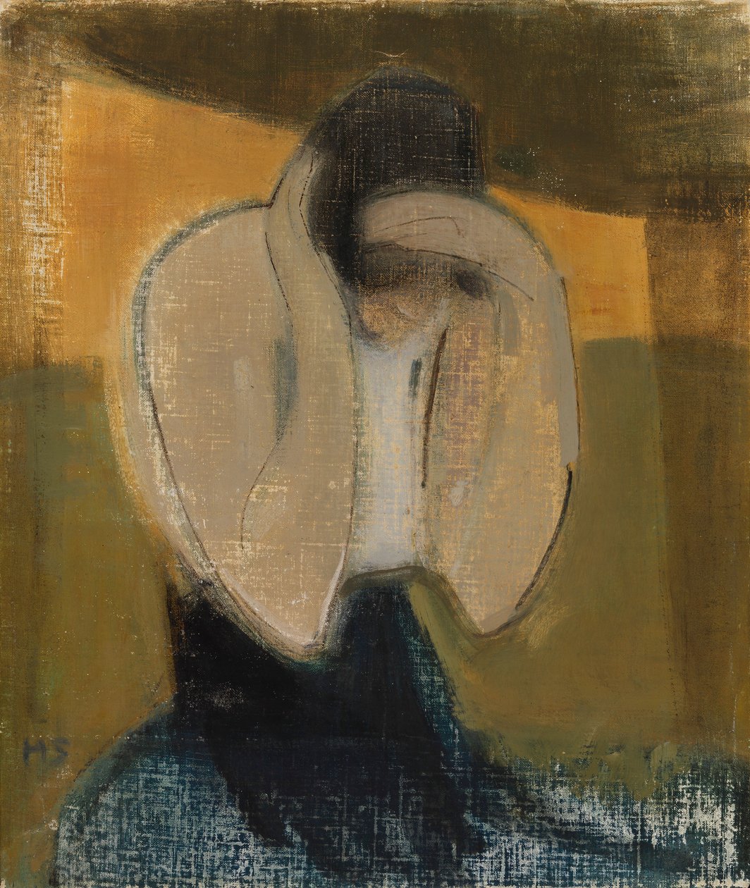 Die Zigeunerin; Die Romani-Frau af Helene Schjerfbeck