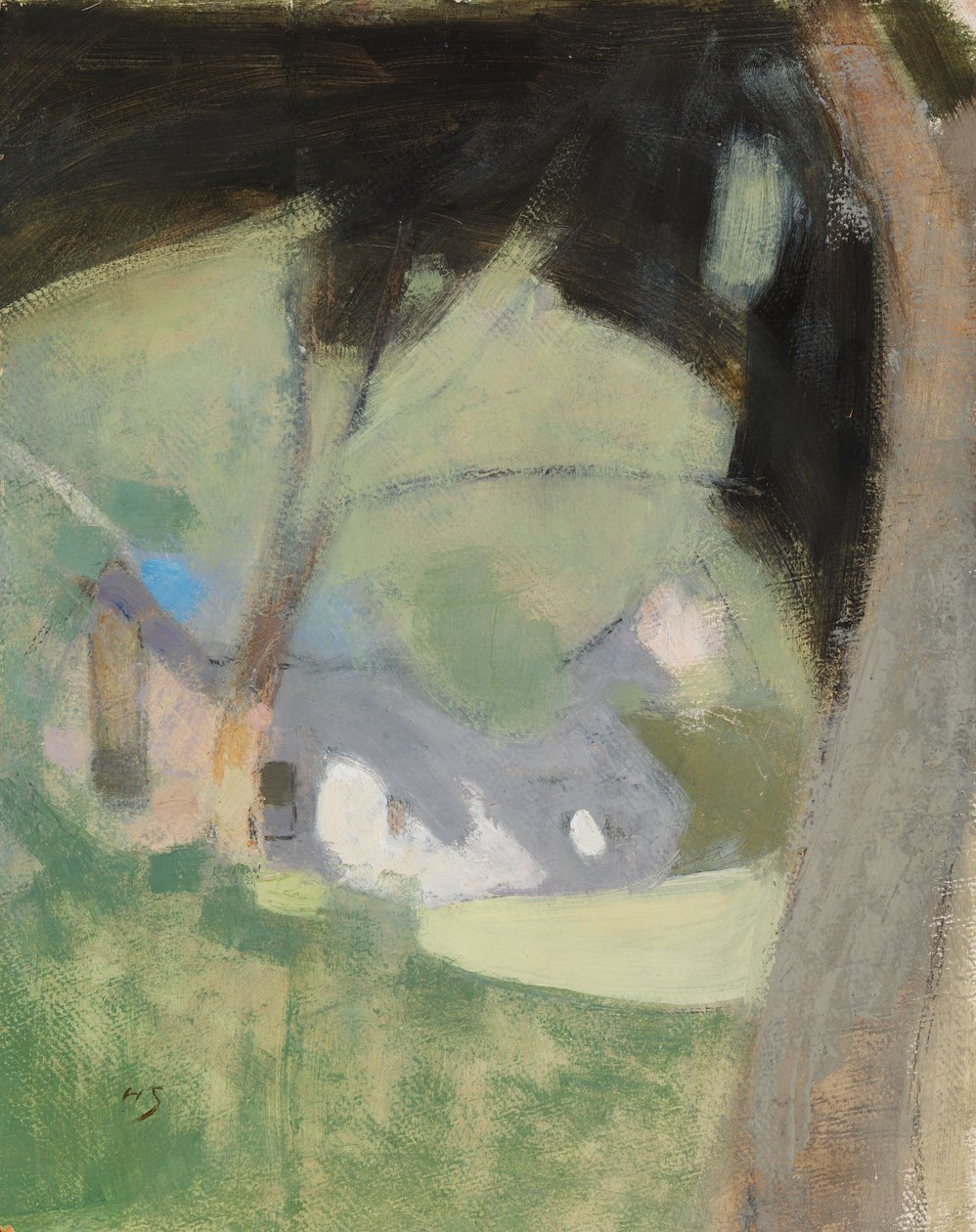 Det gamle bryggeri (komposition) af Helene Schjerfbeck