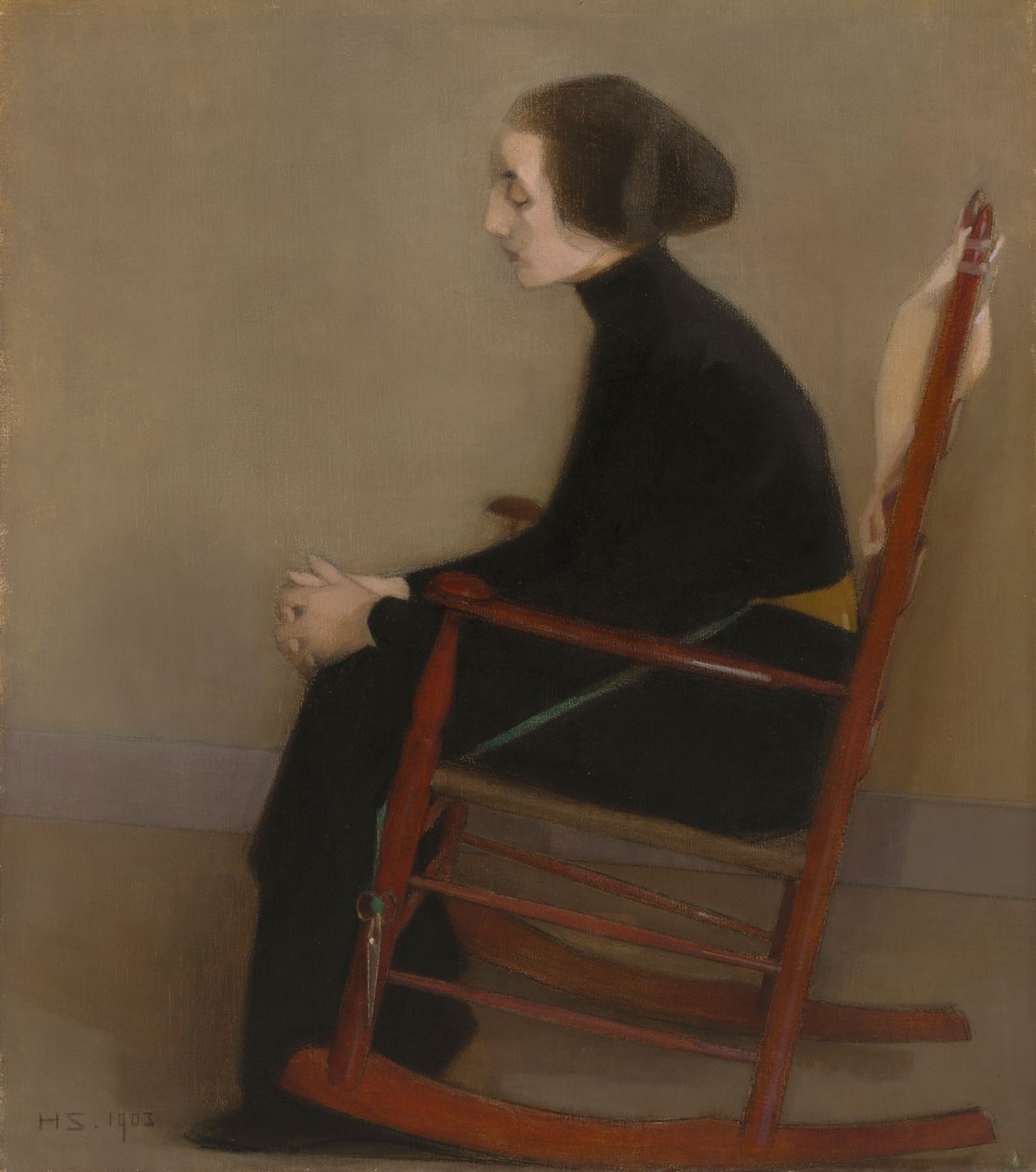 Syersken (den arbejdende kvinde) af Helene Schjerfbeck