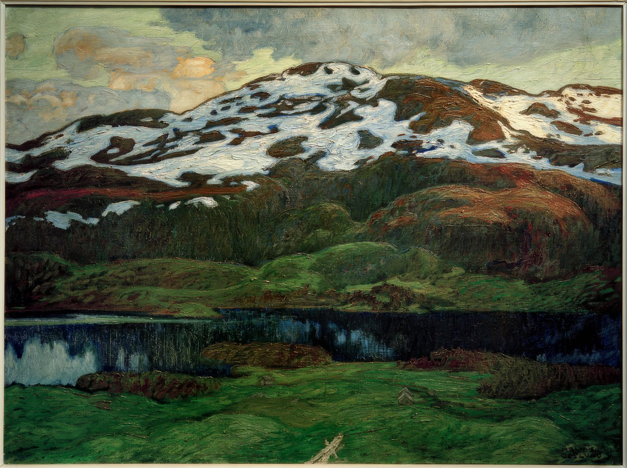 Sommeraften ved Kallsjön af Helmer Osslund