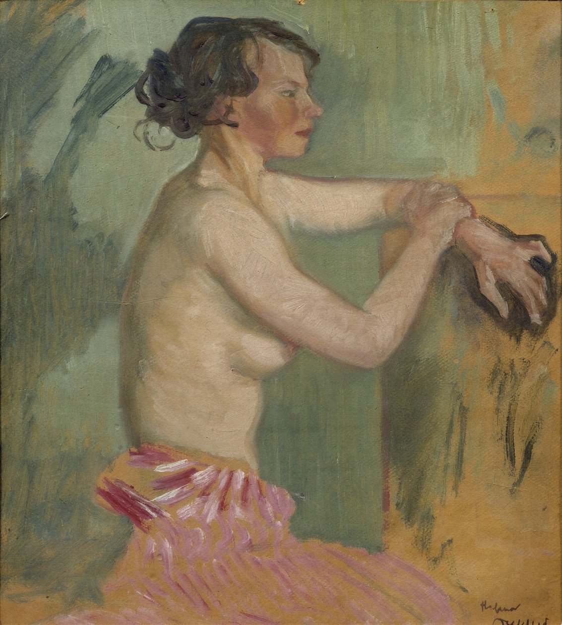 Studie af en model af Helmer Osslund