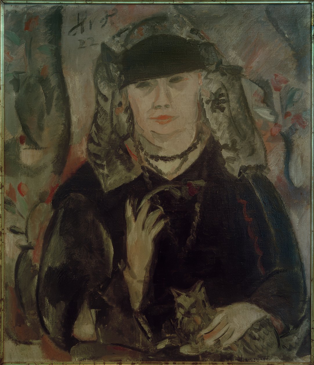 Portræt af Madame Aås af Helmut Kolle