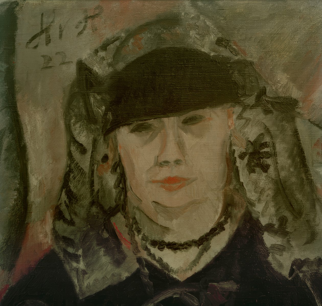 Portræt af Madame Aås af Helmut Kolle