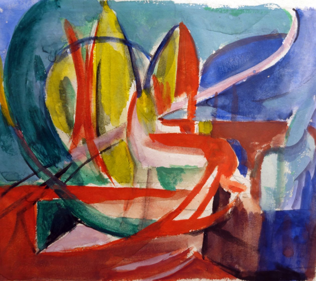 Undersøgelse efter maleriet Gazelle af Franz Marc af Helmuth Macke