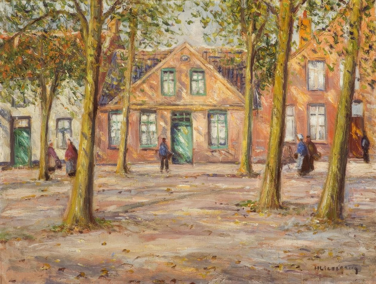 H.Liesegang, solrig efterårsdag af Helmuth Liesegang