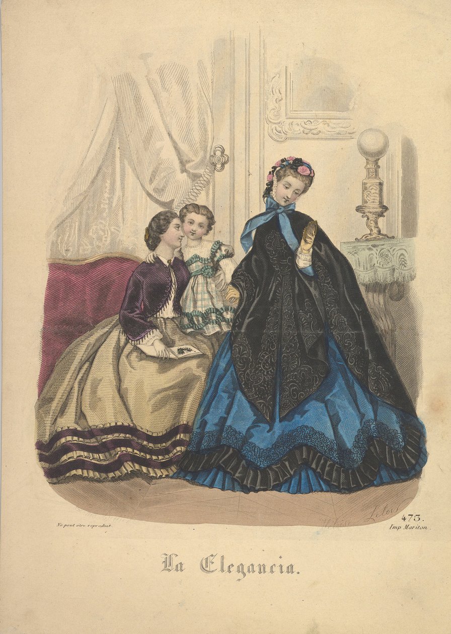 Nummer 473 fra La Elegancia Barcelona, 1800-tallet. af Heloise Leloir