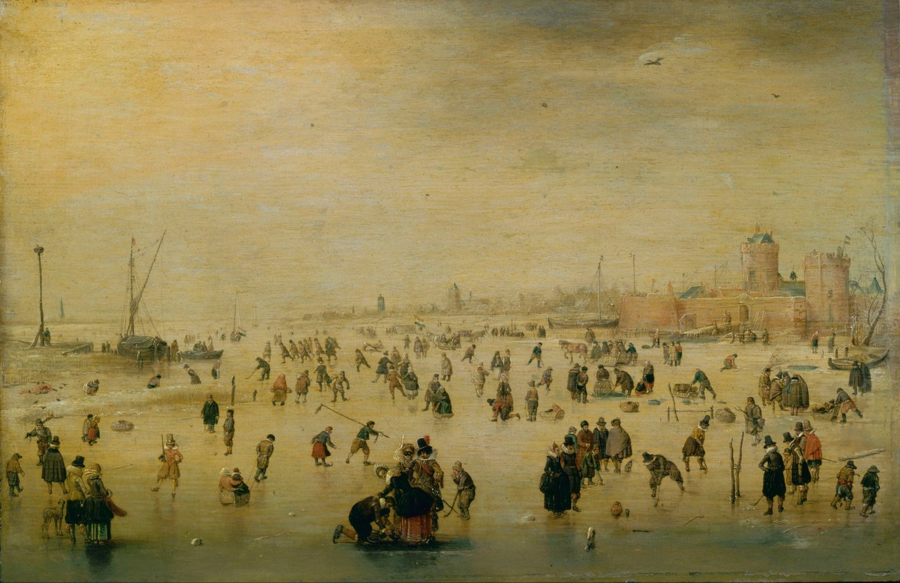 Skøjteløb Scene af Hendrick Avercamp