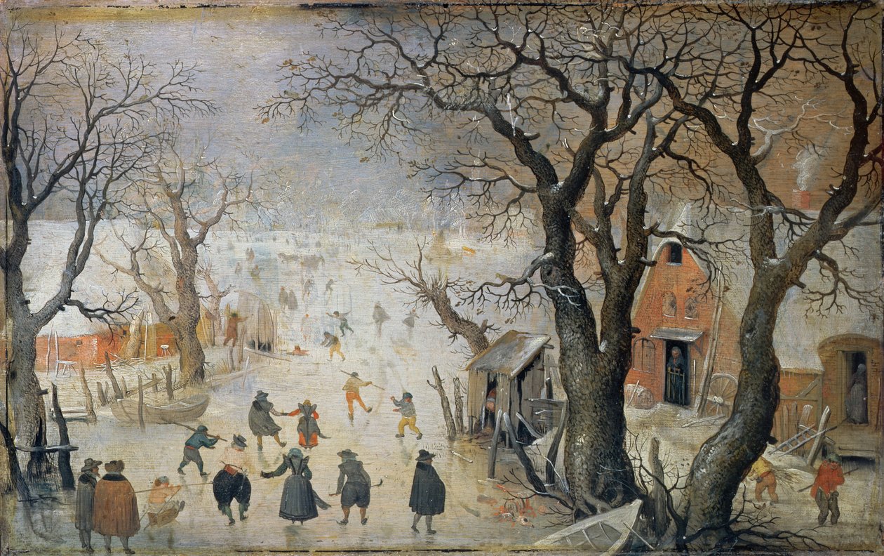Vinterscene, ca. 1610 af Hendrick Avercamp