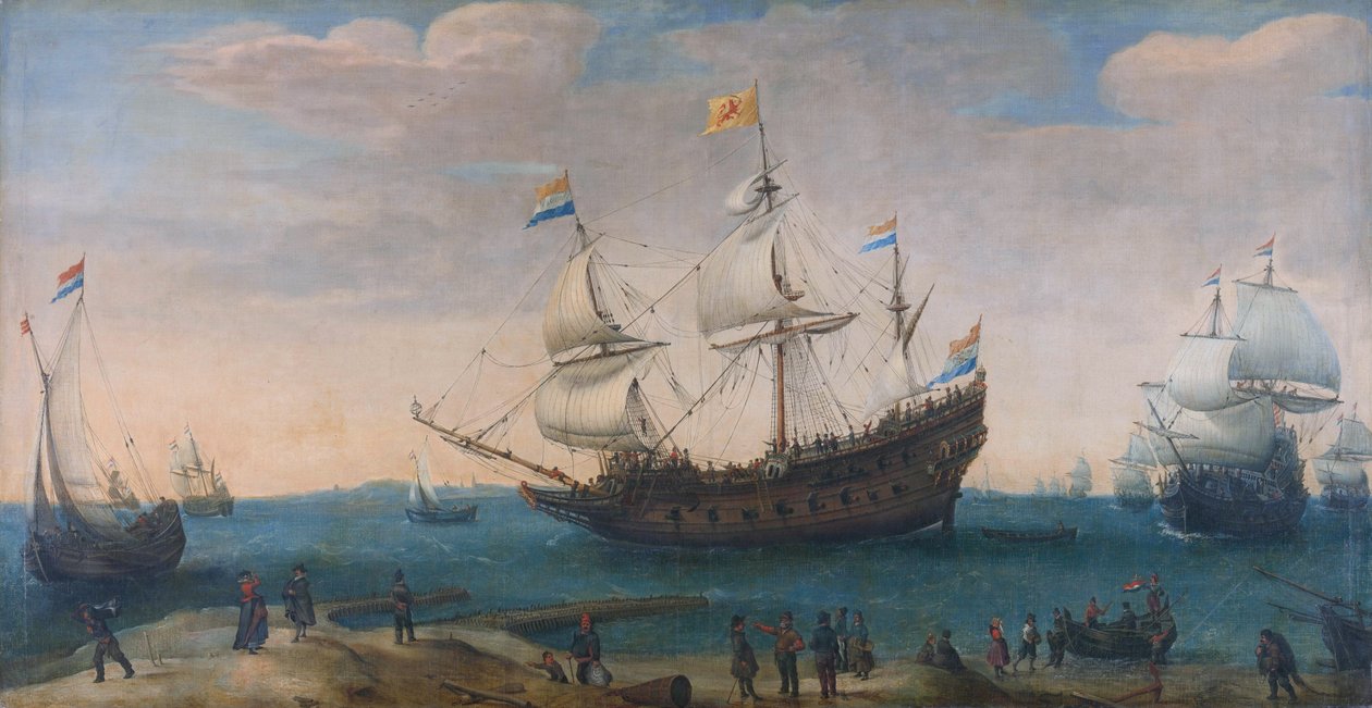 Mauritius og andre østindianere af Hendrick Cornelisz. Vroom