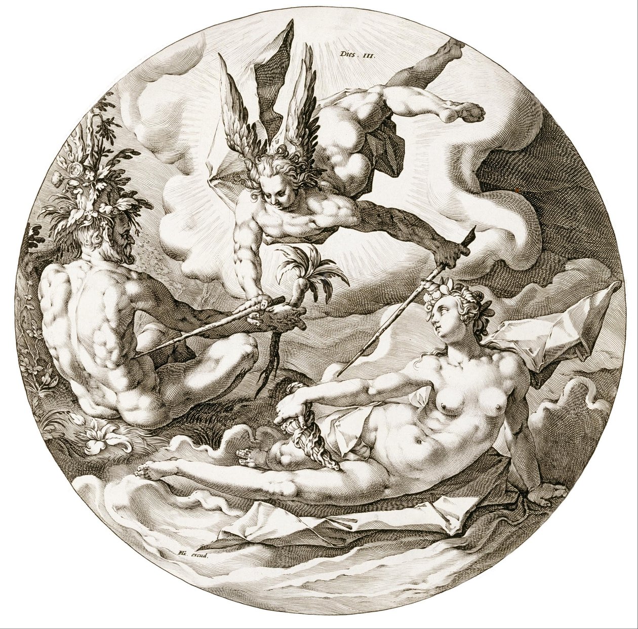 Dag III af Hendrik Goltzius