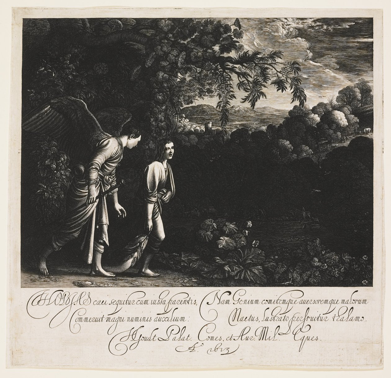 Tobias og englen af Hendrik Goudt