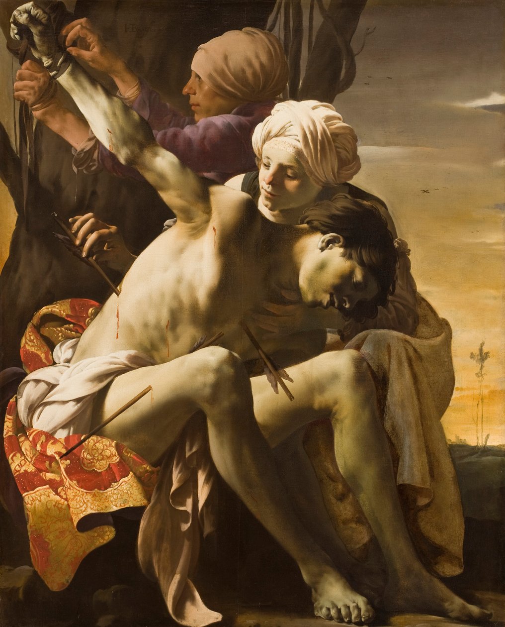 Den hellige Sebastian, passet af Irene, 1625 af Hendrick ter Brugghen