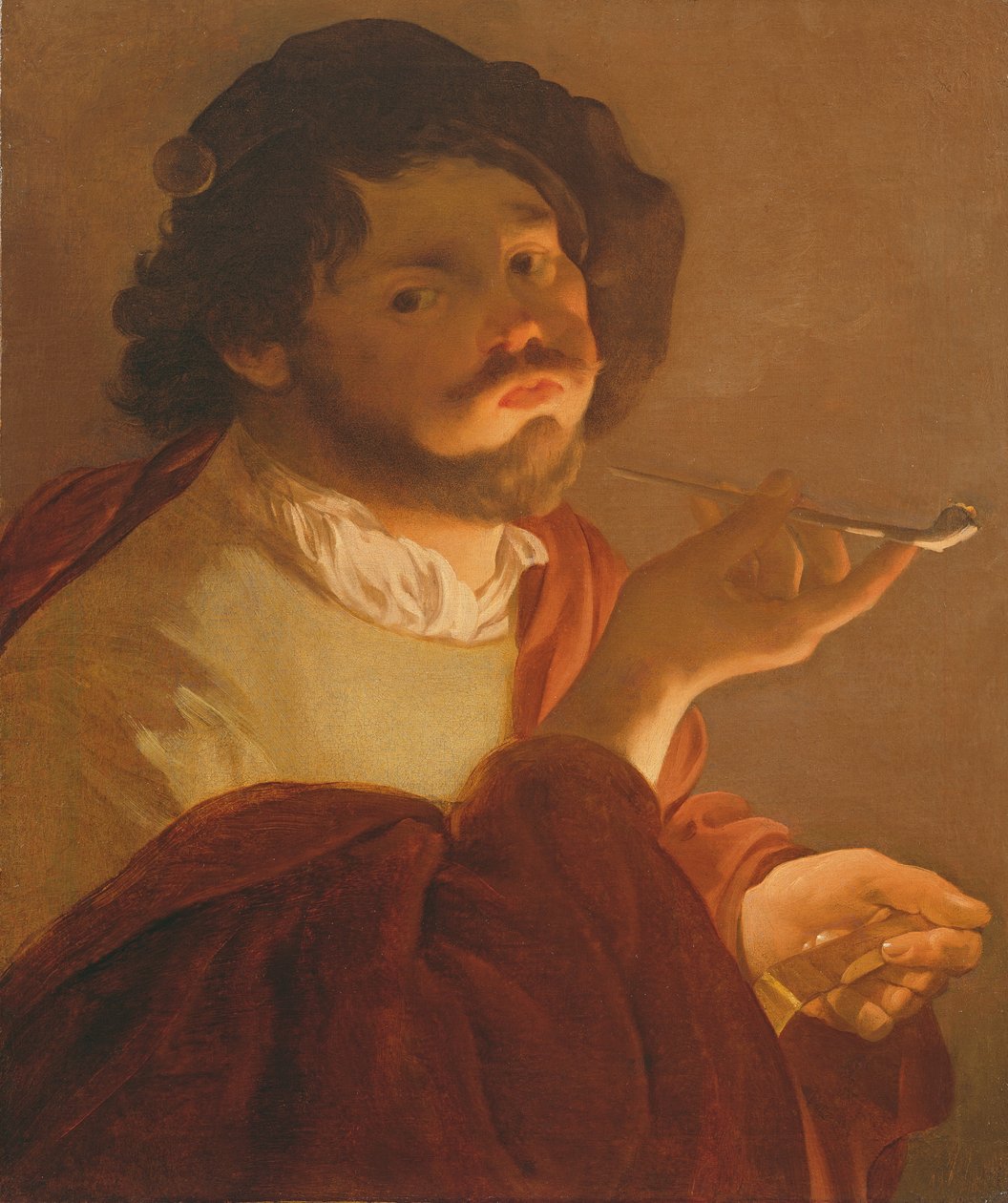 En Bravo Rygning af Hendrick ter Brugghen