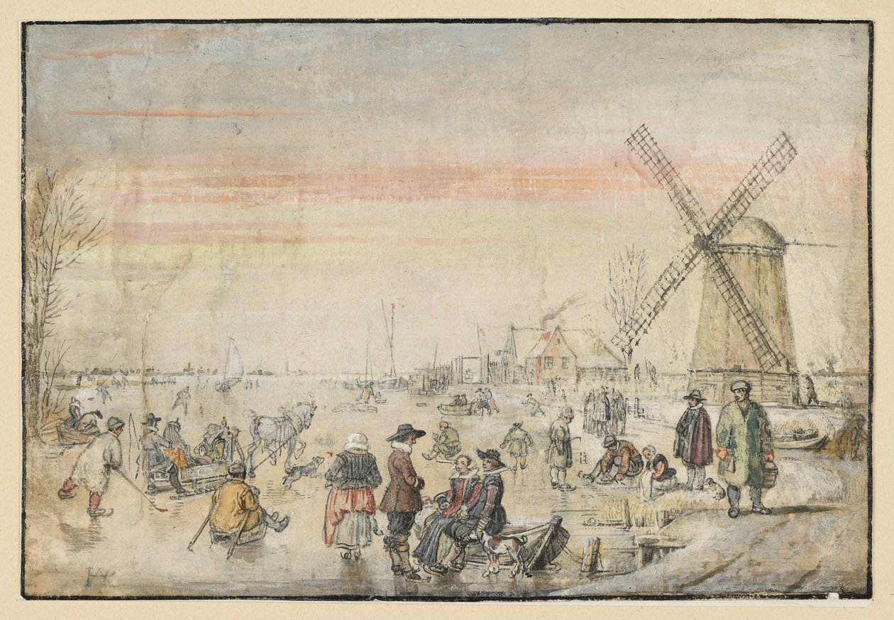 Livet på isen af Hendrick Avercamp