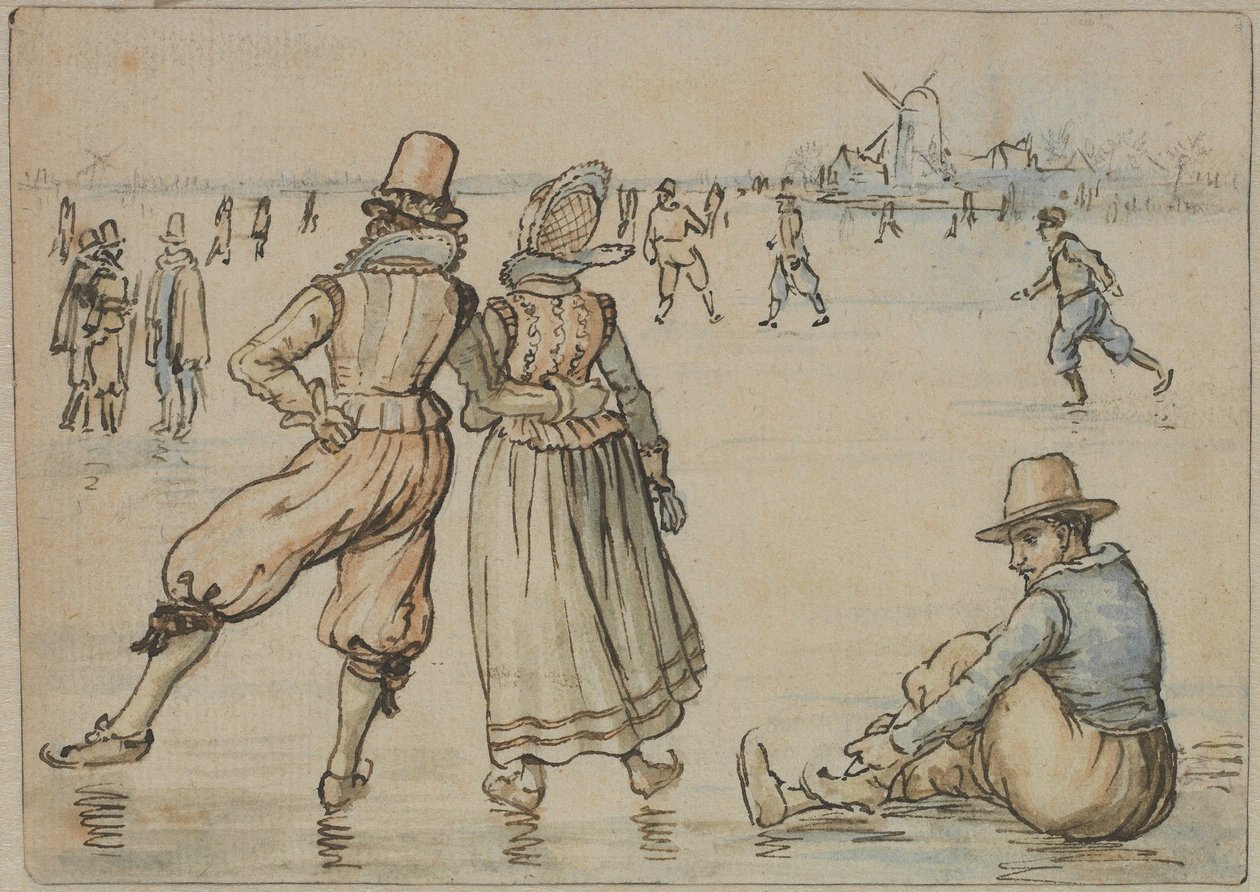 Skøjteløbere af Hendrick Avercamp